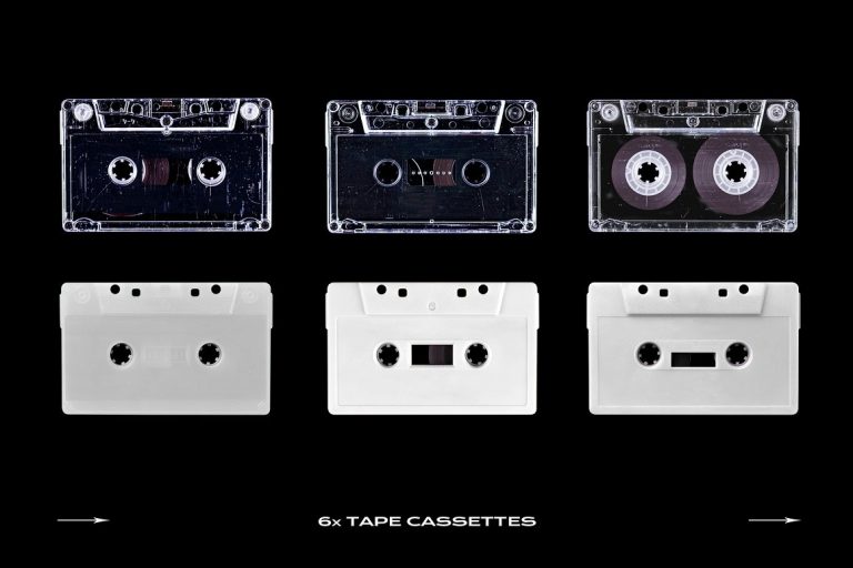 PrintPixel Cassette Tape Mockup Bundle Plastic 3