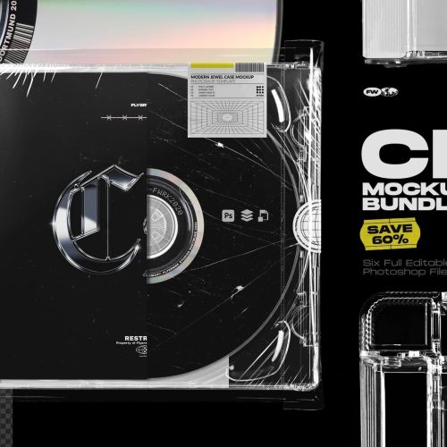 flyerwrk - CD Mockup Bundle