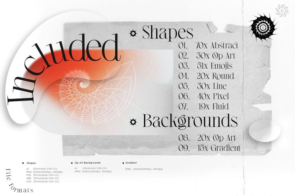 Inartflow - Shapes and Backgrounds Pack