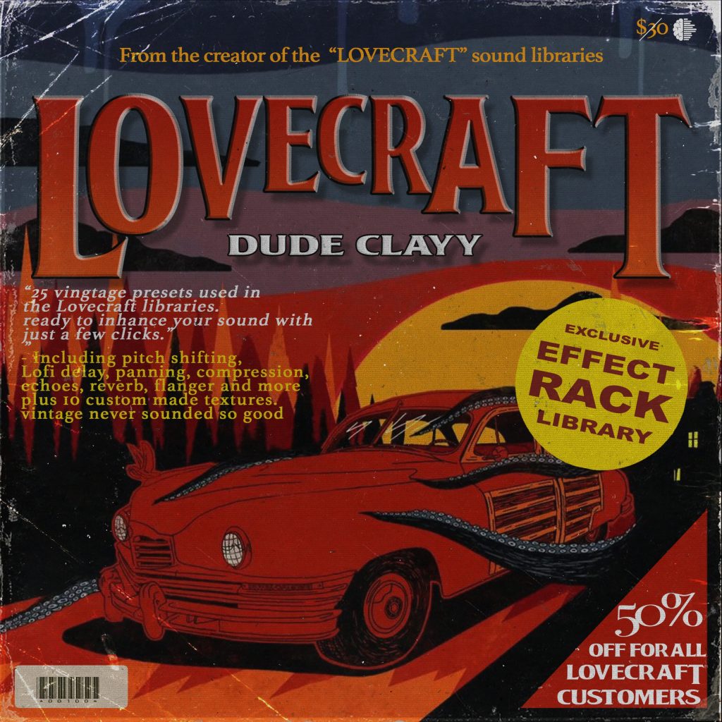 Drumify - Dude Clayy – Lovecraft (EffectRack Preset Library)