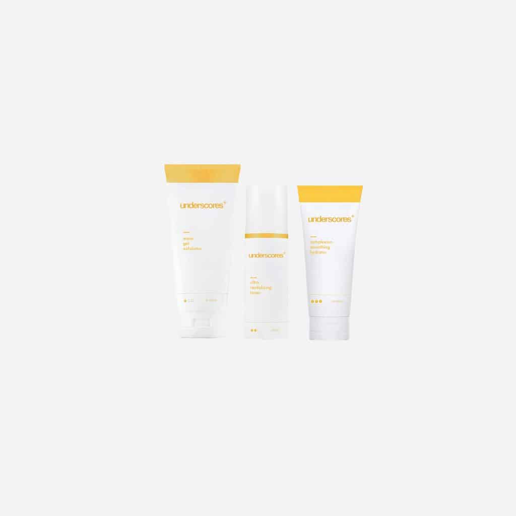 underscores - 3 step skincare kit